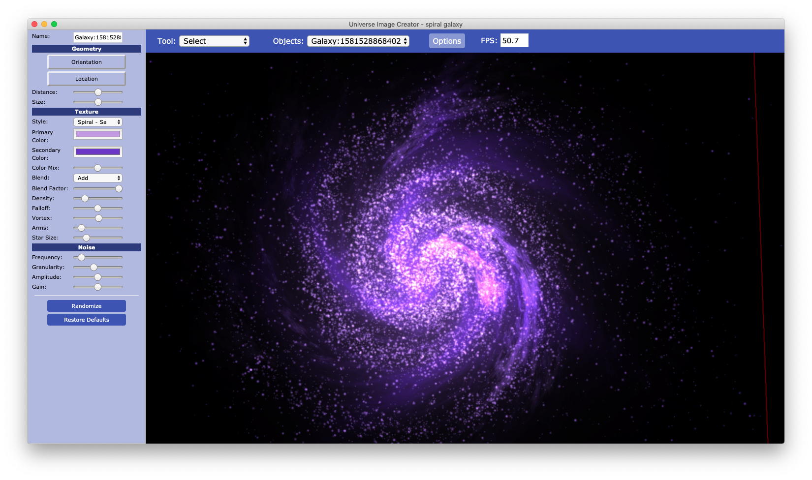 Features – Universe Image Creator